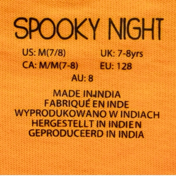 SKOOKY NIGHTS Halloween Peplum Top & Leggings Set Girl’s Size 8 - Picture 8 of 9